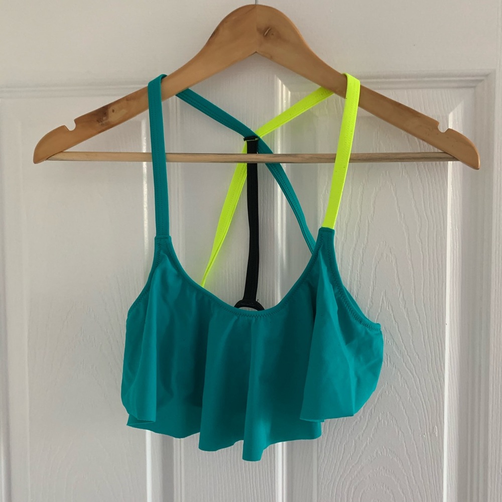🌿2/$15 | PINK - TEAL BIKINI TOP